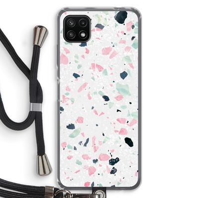 Terrazzo N°3: Samsung Galaxy A22 5G Transparant Hoesje met koord