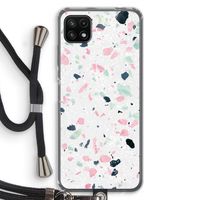 Terrazzo N°3: Samsung Galaxy A22 5G Transparant Hoesje met koord