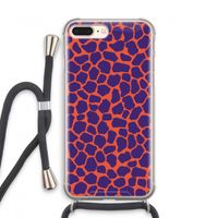 Purple Giraffe: iPhone 7 PLUS Transparant Hoesje met koord
