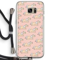 Ponys: Samsung Galaxy S7 Edge Transparant Hoesje met koord Ponys: Samsung Galaxy S7 Edge Transparant Hoesje met koord