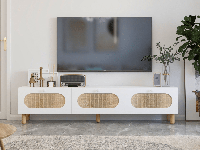 Tv-meubel ELEMA 3 deuren wit
