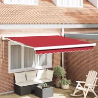 Luifel automatisch uitschuifbaar 350x250 cm rood