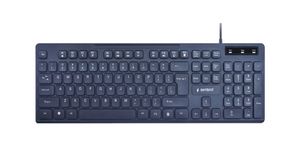 Multimedia toetsenbord zwart USB US Layout