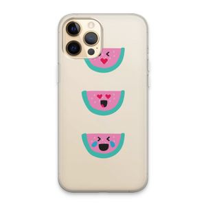 Smiley watermeloen: iPhone 13 Pro Max Transparant Hoesje