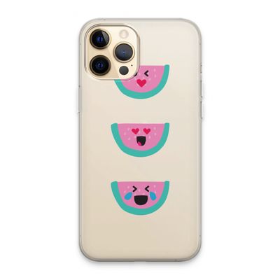 Smiley watermeloen: iPhone 13 Pro Max Transparant Hoesje