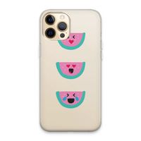 Smiley watermeloen: iPhone 13 Pro Max Transparant Hoesje