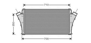 Intercooler, inlaatluchtkoeler OLA4361