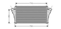 Intercooler, inlaatluchtkoeler OLA4361