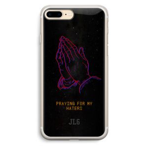 Praying For My Haters: iPhone 7 Plus Transparant Hoesje