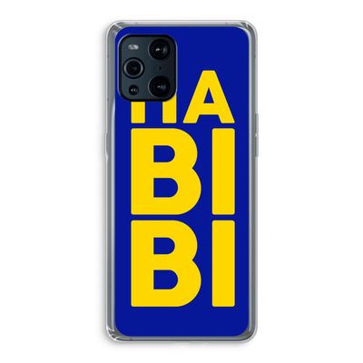 Habibi Blue: Oppo Find X3 Transparant Hoesje