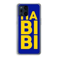 Habibi Blue: Oppo Find X3 Transparant Hoesje