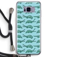 Kroko: Samsung Galaxy S8 Plus Transparant Hoesje met koord