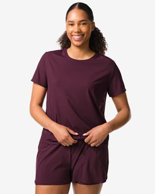 HEMA Damessportshirt bordeauxrood (bordeauxrood)