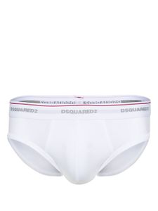 DSQUARED2 slip à bande logo - Blanc