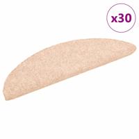 Trapmatten zelfklevend 30 st 56x17x3 cm crèmekleurig