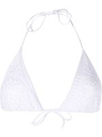 Ermanno Scervino haut de bikini à broderies - Blanc - thumbnail