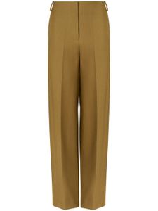 Tory Burch pantalon de tailleur à plis marqués - Vert