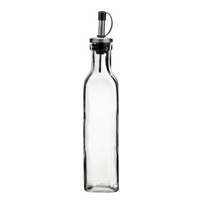 Cosy & Trendy Olie en azijn flessen - glas - 300 ml - schenktuit - afsluitbare dop
