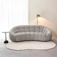 LABEL51 3-zits Organische Bank 'Cloud' Elite stof, kleur Stone