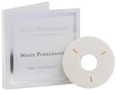 Max Benjamin navulling autoparfum White Pomegranate 7 cm wit Max Benjamin navulling autoparfum White Pomegranate 7 cm wit