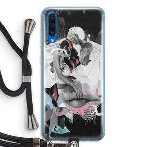 Camouflage de sommeil: Samsung Galaxy A50 Transparant Hoesje met koord
