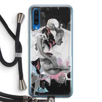 Camouflage de sommeil: Samsung Galaxy A50 Transparant Hoesje met koord