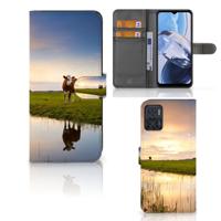 Motorola Moto E22 | E22i | Telefoonhoesje | Met pasjeshouder | Koe