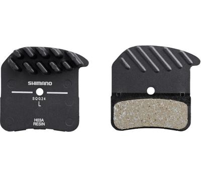 Shimano schijfremblokset h03a resin met koelvinnen