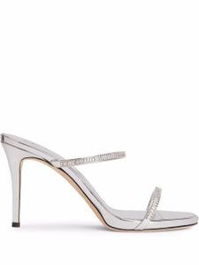 Giuseppe Zanotti sandales Iride à ornements en cristal - Argent