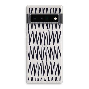Marrakech Zigzag: Google Pixel 6 Pro Transparant Hoesje