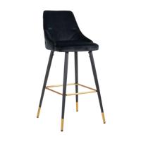 Barstoel Imani black velvet Barstoel Imani black velvet