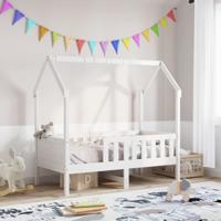 Bedhuis wit massief grenenhout 80x160 cm Bedhuis wit massief grenenhout 80x160 cm