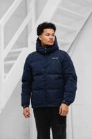 Croyez Allover Puffer Winterjas Heren Donkerblauw - Maat S - Kleur: Donkerblauw | Soccerfanshop