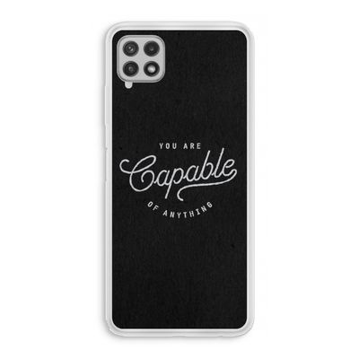 Capable: Samsung Galaxy A22 4G Transparant Hoesje