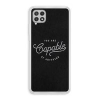 Capable: Samsung Galaxy A22 4G Transparant Hoesje Capable: Samsung Galaxy A22 4G Transparant Hoesje