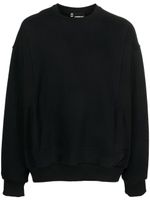 STYLAND crew-neck cotton fleece sweatshirt - Noir - thumbnail