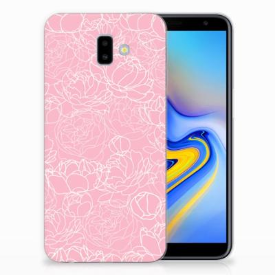 Samsung Galaxy J6 Plus (2018) | TPU Case | White Flowers