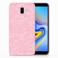 Samsung Galaxy J6 Plus (2018) | TPU Case | White Flowers