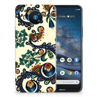 Siliconen Hoesje Nokia 8.3 Barok Flower - thumbnail