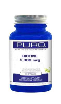 Puro Biotine 5000mcg 60Capsules Puro Biotine 5000mcg 60Capsules
