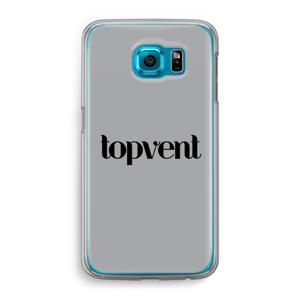 Topvent Grijs Zwart: Samsung Galaxy S6 Transparant Hoesje