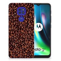 Motorola Moto G9 Play | E7 Plus Siliconen Case Koffiebonen - thumbnail