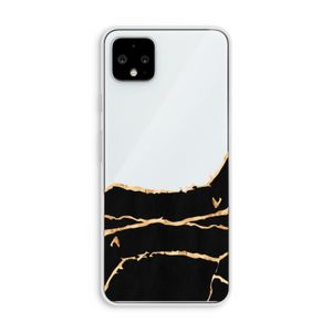 Gouden marmer: Pixel 4 XL Transparant Hoesje