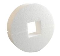 Powertex • piepschuim cirkel 17.5x4cm