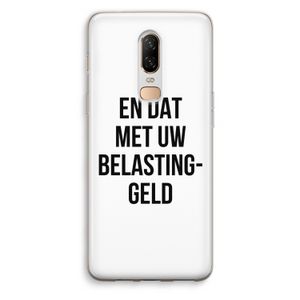 Belastinggeld: OnePlus 6 Transparant Hoesje