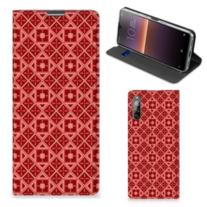 Sony Xperia L4 Hoesje met Magneet Batik Rood