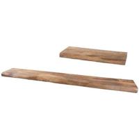 Home67 - Wandplank Pure Mangohout - Set van 2 Groot