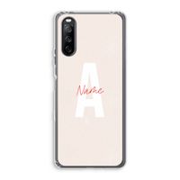 Strawberry Milkshake: Sony Xperia 10 III Transparant Hoesje