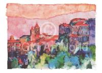Kunstdruk Ralf Westphal - Fosdinovo, Lunigiana, Apuanische Alpen 70x50cm