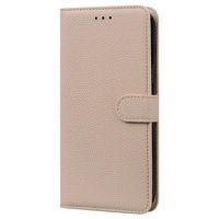 iPhone 11 hoesje - Bookcase - Koord - Pasjeshouder - Portemonnee - Camerabescherming - TPU - Beige - thumbnail